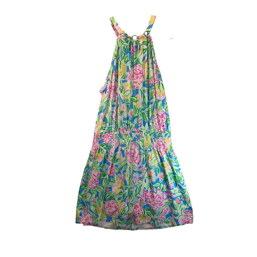 Lilly Pulitzer Floral Jumpsuit in Pink and Green